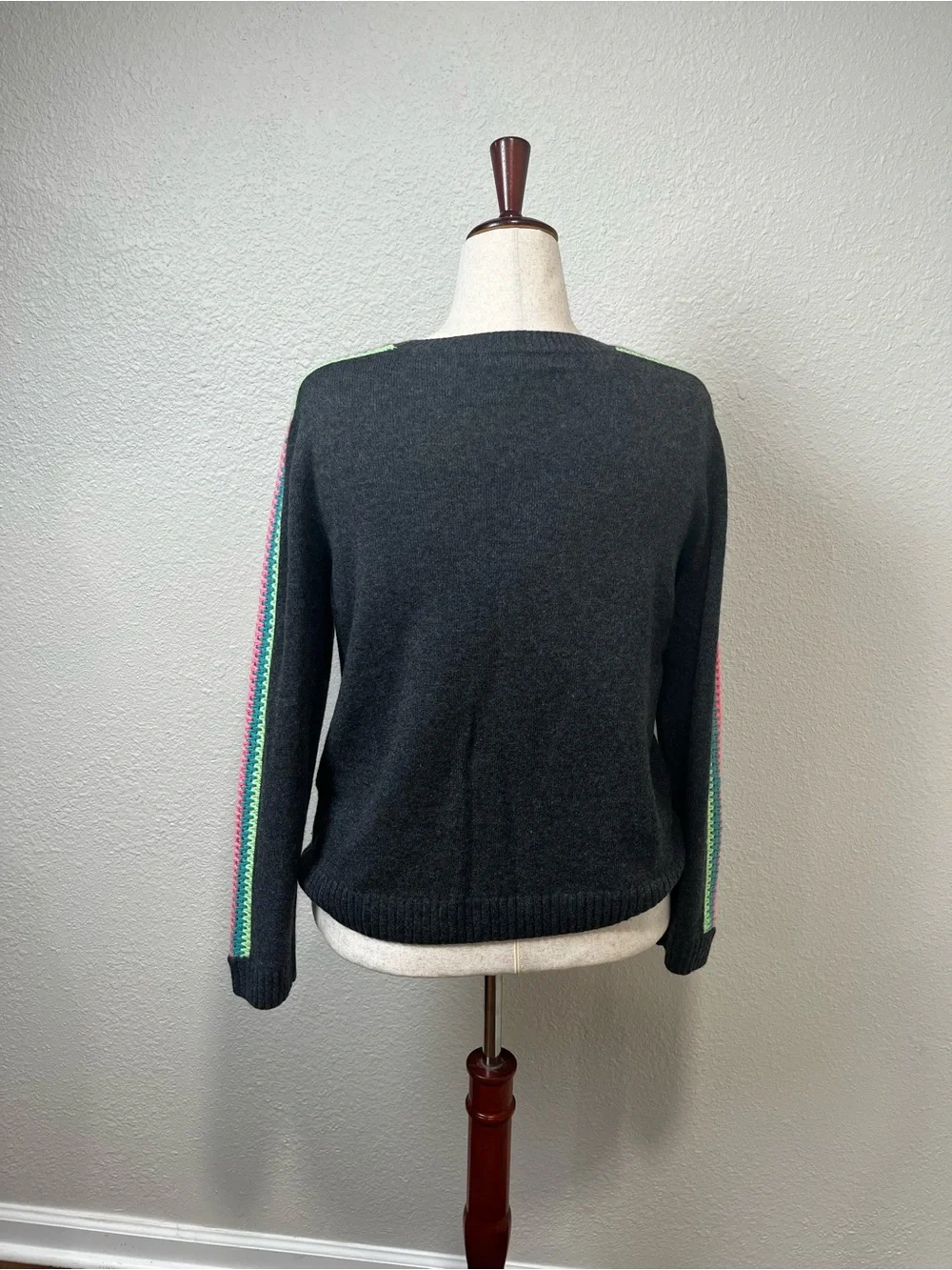 Lisa Todd Dark Gray Long Sleeve Sweater Size XL